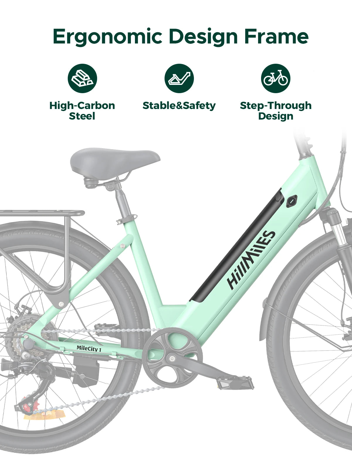 Vélo Électrique Urbain MileCity 1 – 250W