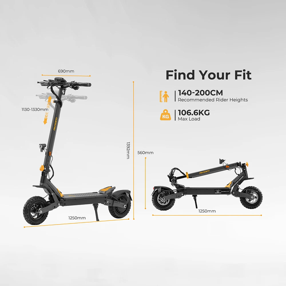 Trottinette électrique AUSOM L1 ABE 10"  500W | 48V  20.8Ah