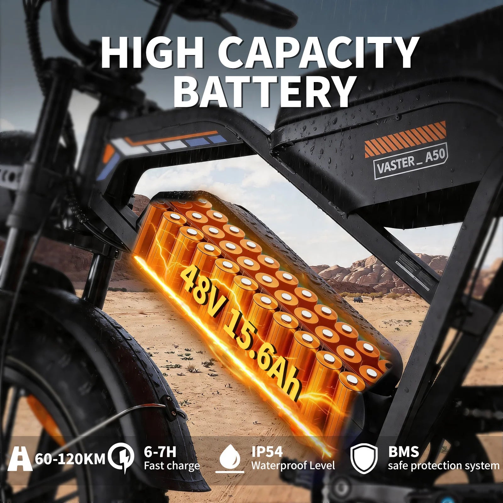 VTT électrique AVDLEU A50 20"  500W | 48V 15.6Ah