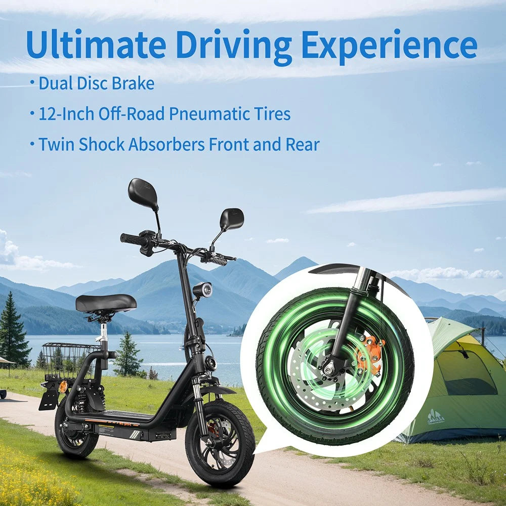 Trottinette électrique IWAFO M5 Pro 12"  500W | 48V 13Ah