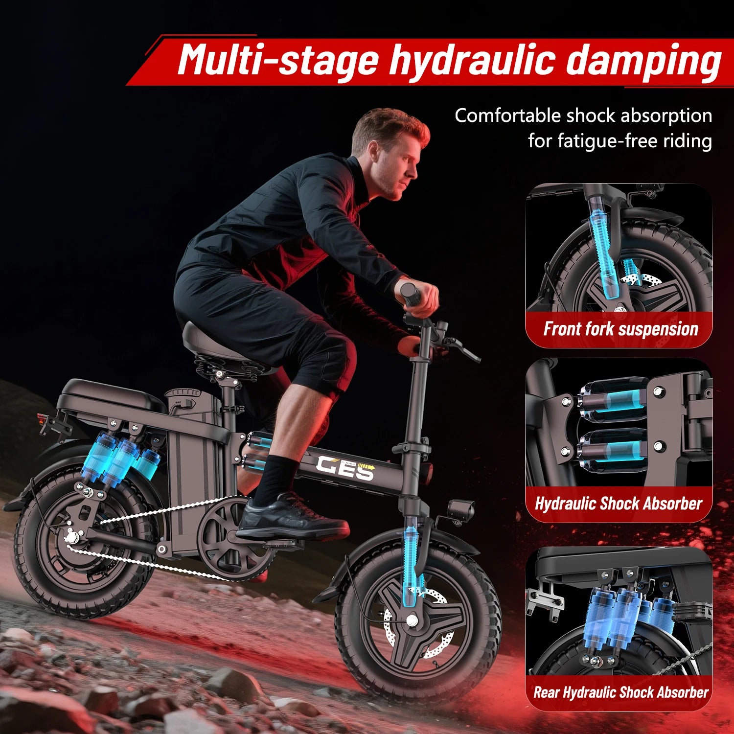 Vélo Électrique Pliant UPlee GE5 –  250W 48V