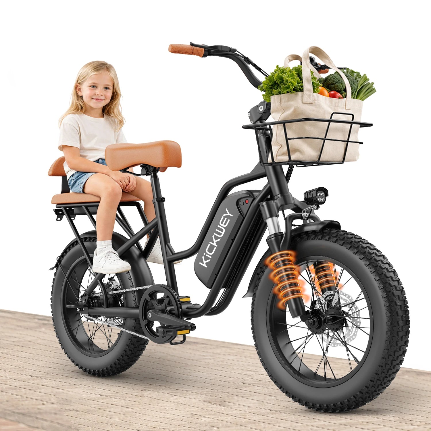 Vélo Électrique KICKWEY LD20  1500W | Double Siège