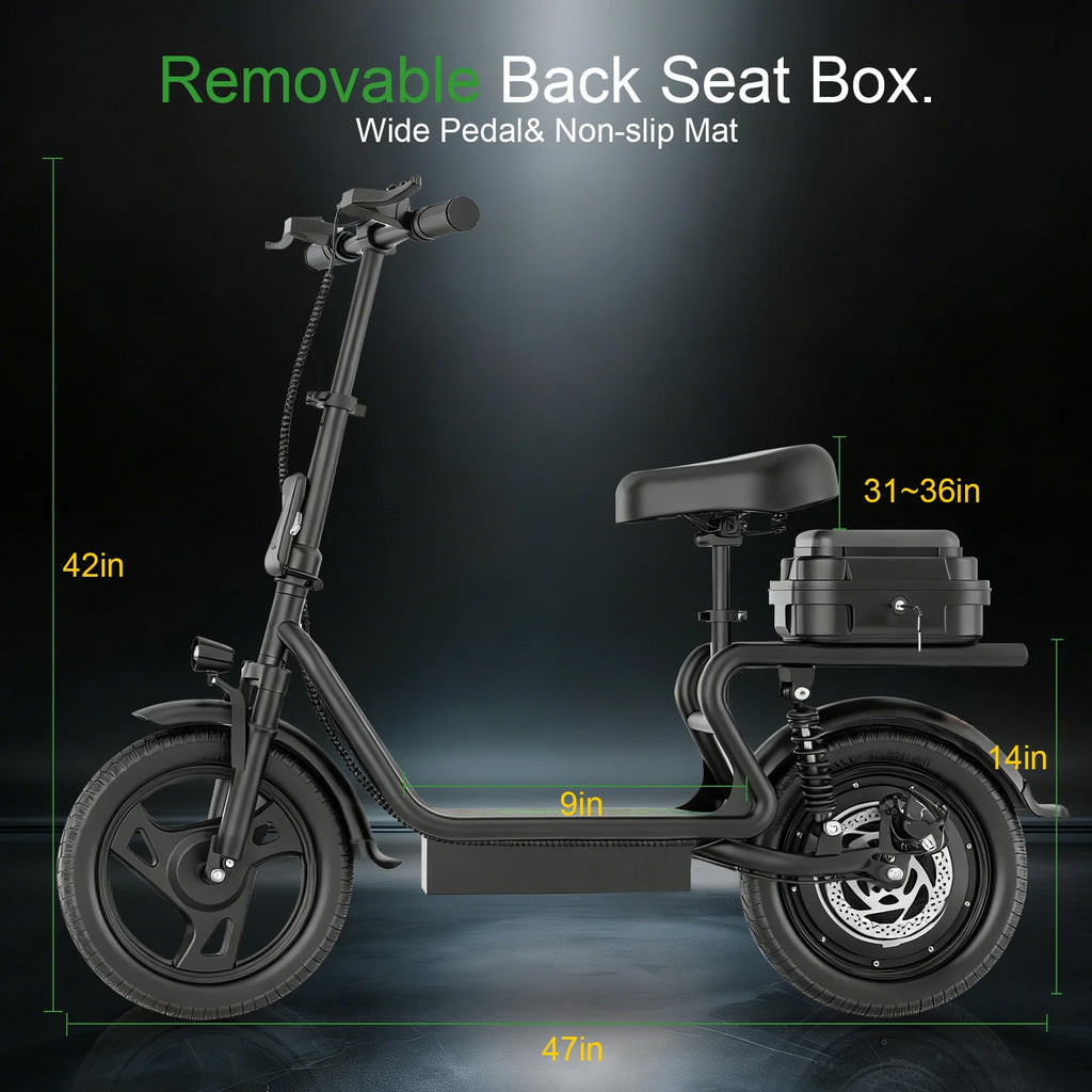 VTT électrique AOVOPRO YK18 / YK18 PRO 14"  250W | 48V 10.4Ah
