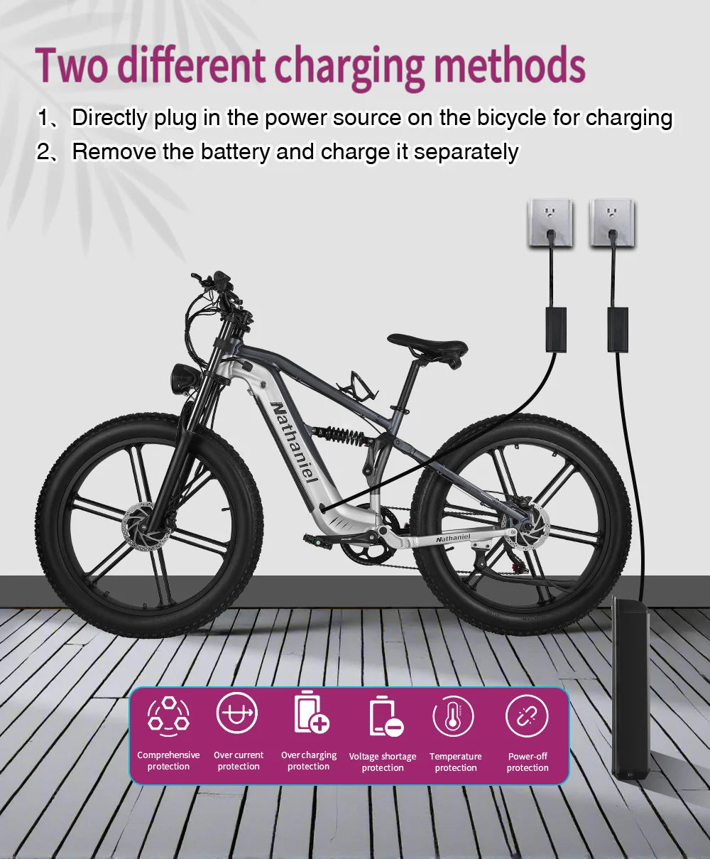 VTT électrique NATHANIEL SYR09 26"  2×1000W | 48V 20Ah Samsung