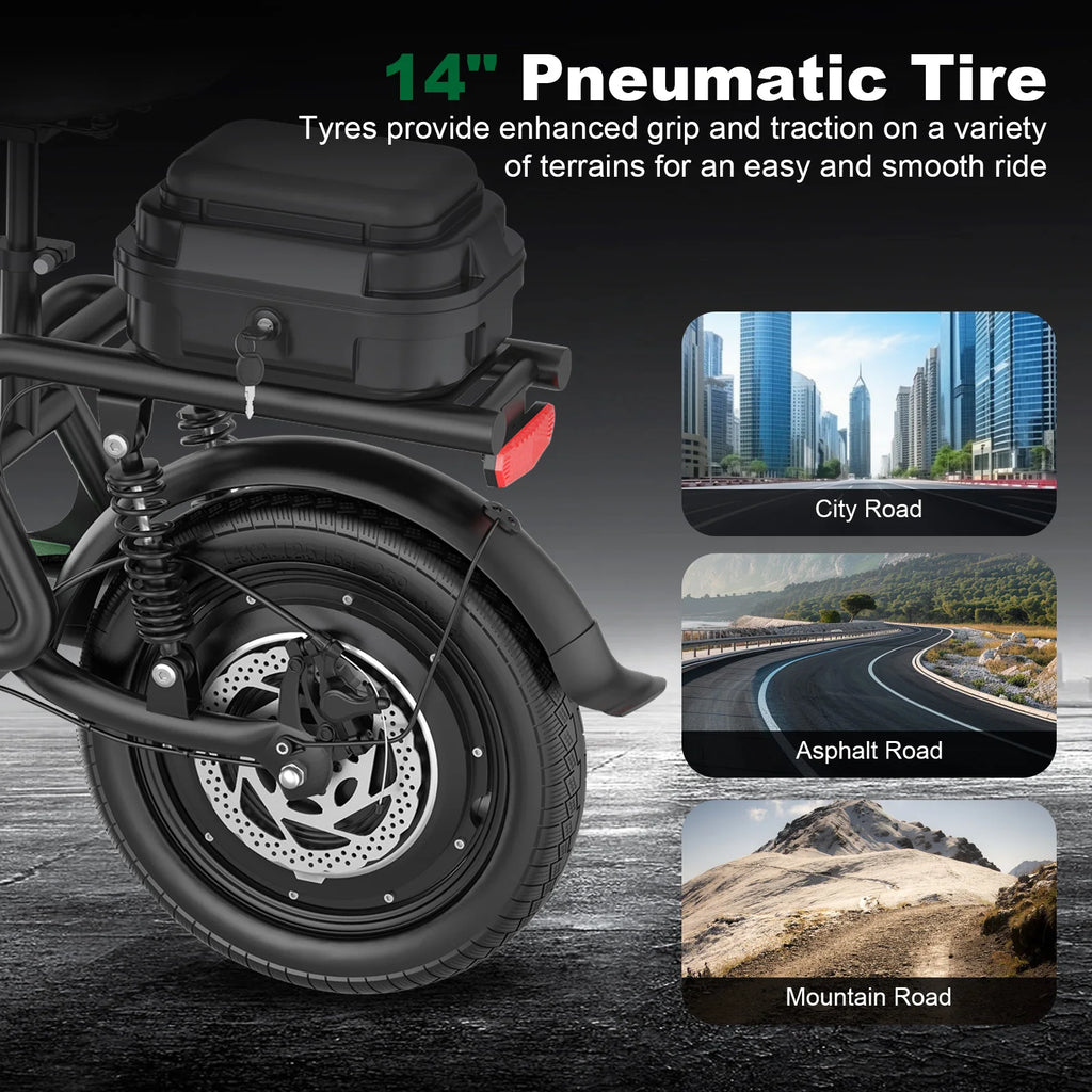 VTT électrique AOVOPRO YK18 / YK18 PRO 14"  250W | 48V 10.4Ah