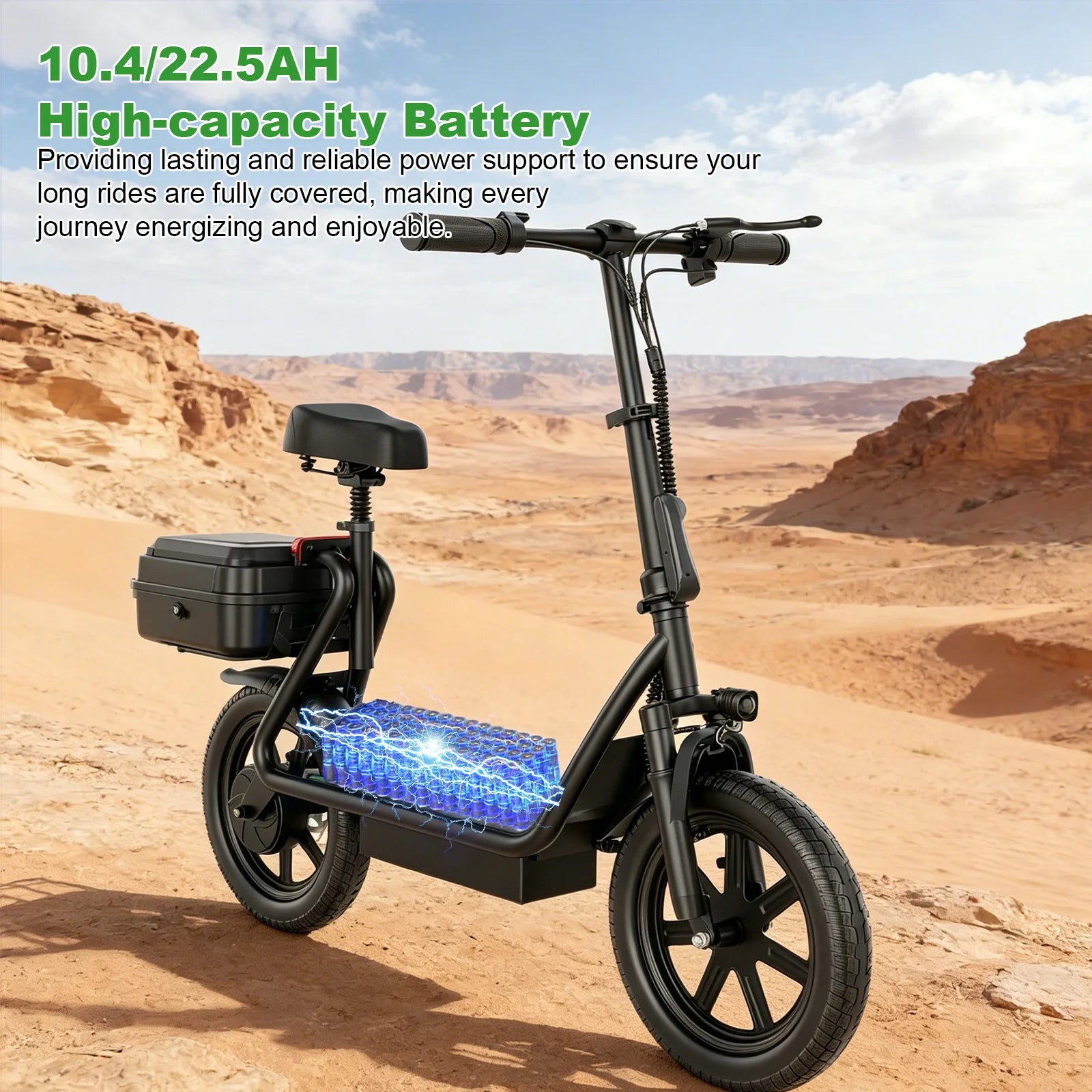 VTT électrique AOVOPRO YK18 / YK18 PRO 14"  250W | 48V 10.4Ah