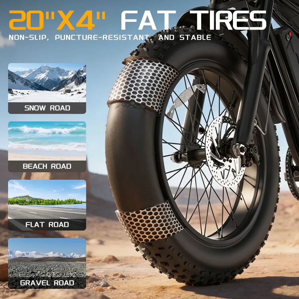 VTT électrique RAYZEPH C20 Max 20"  Double moteur 2000W | 52V 40Ah
