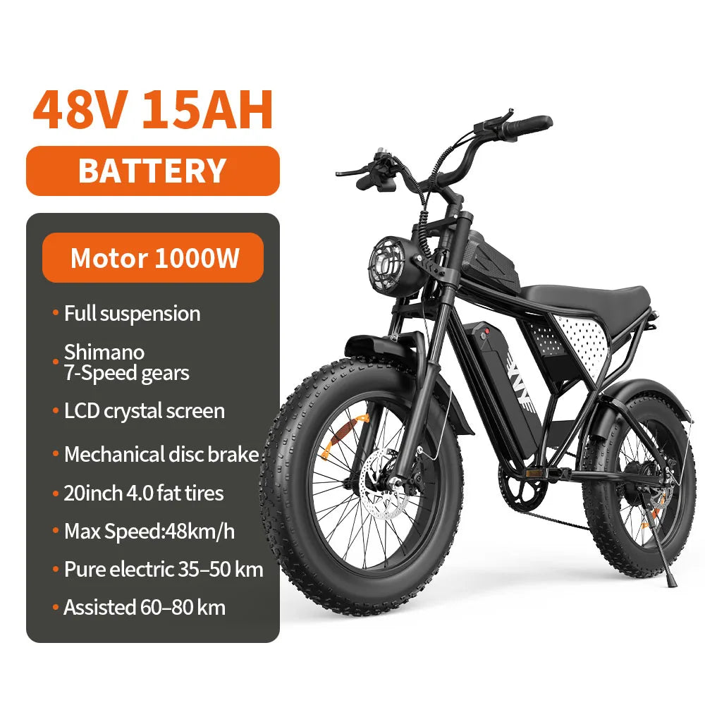 VTT électrique RAYZEPH C20 Max 20"  Double moteur 2000W | 52V 40Ah
