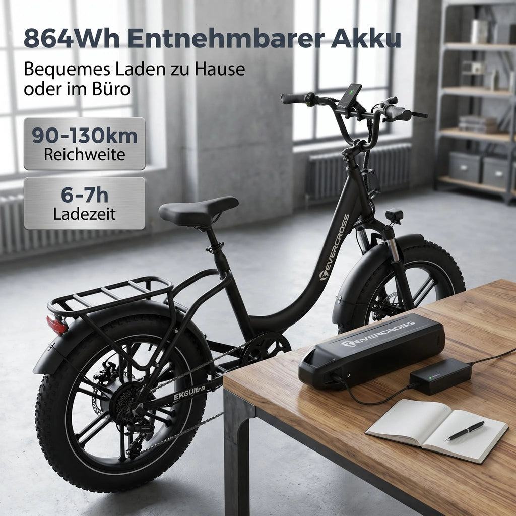 Vélo électrique Evercross Tech EK6 Ultra  20" | 250W
