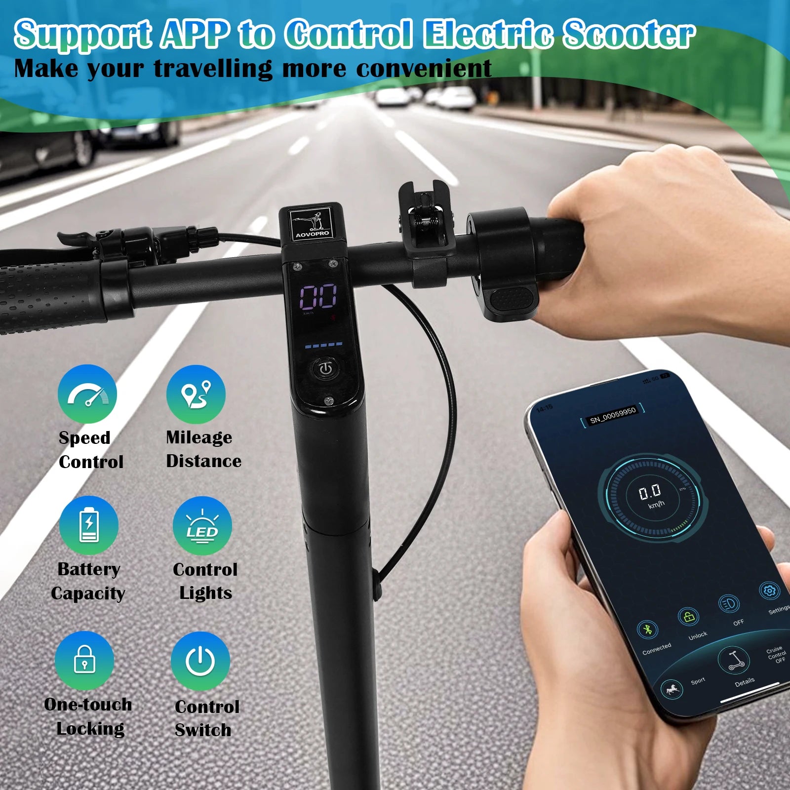 Trottinette électrique AOVOPRO A1MAX & TX01