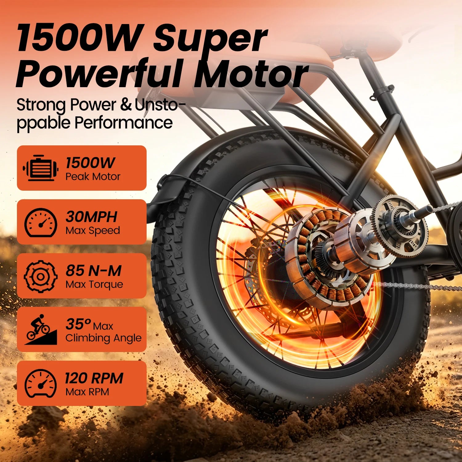 Vélo Électrique KICKWEY LD20  1500W | Double Siège