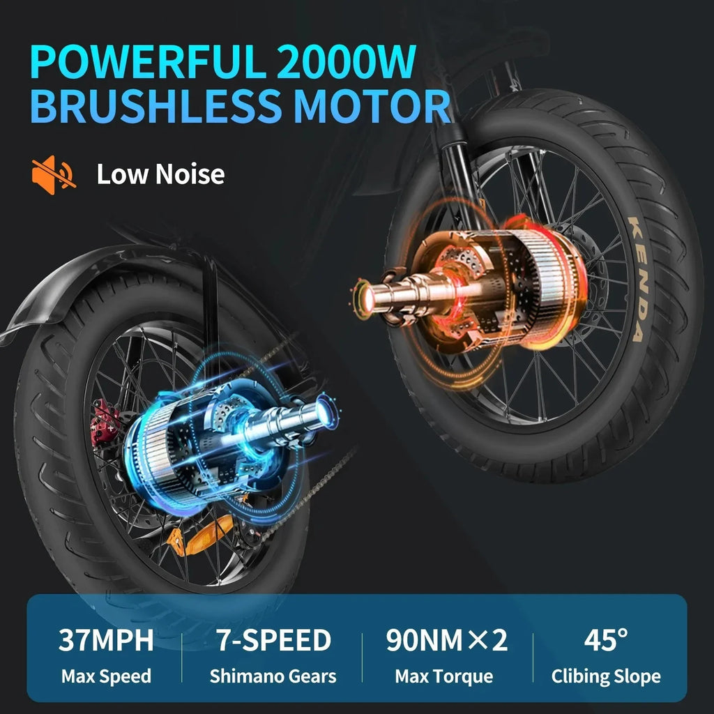 VTT électrique RAYZEPH C20 Max 20"  Double moteur 2000W | 52V 40Ah
