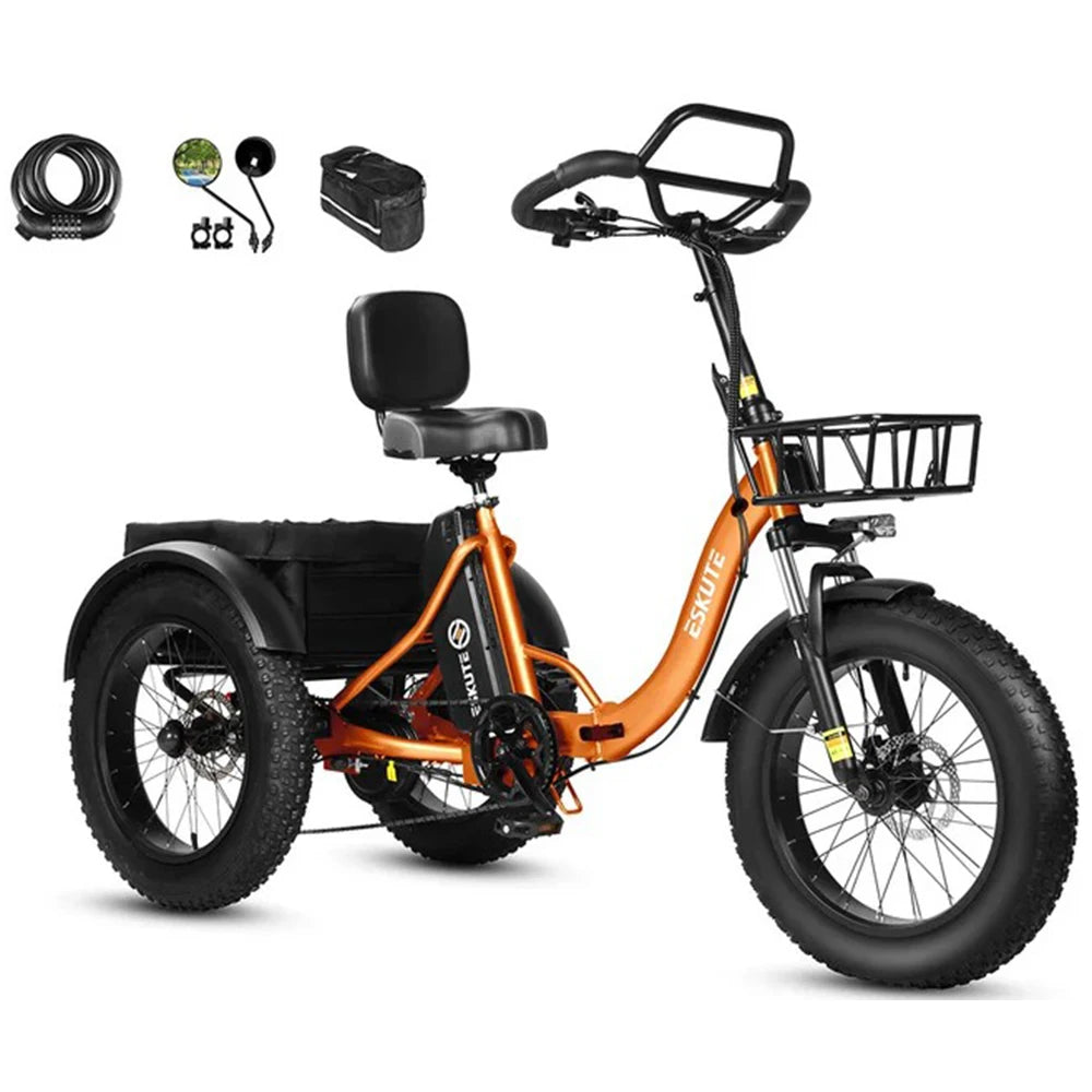 Tricycle Électrique Cargo Pliable ESKUTE T302 Pro | 48V  250W