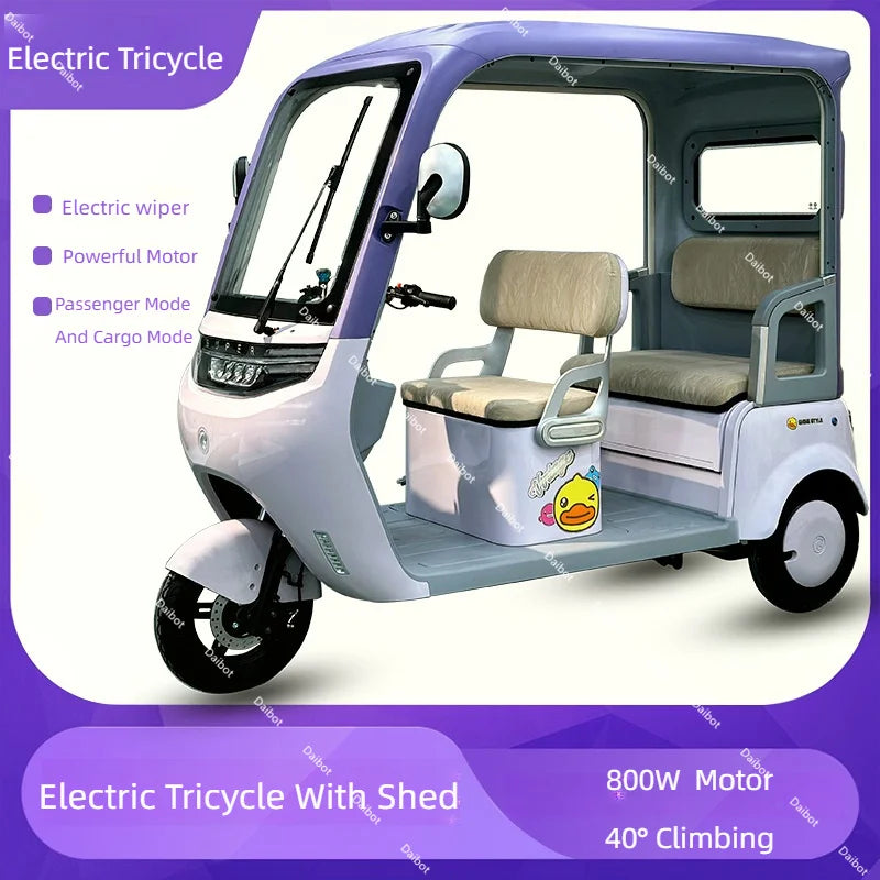 Tricycle Électrique Daibot 800W | 60V 20Ah