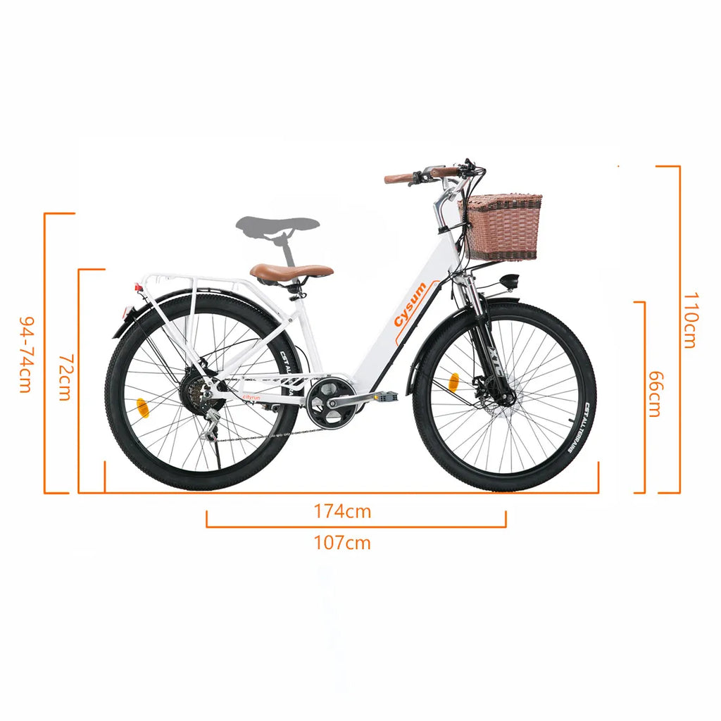 Vélo Électrique Cysum Cityrun 26" 250W