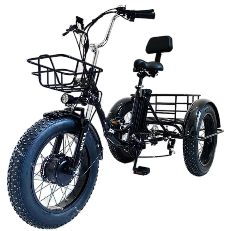 Tricycle Électrique Pliant 3 Roues — Fat Tire 20 pouces  500 W