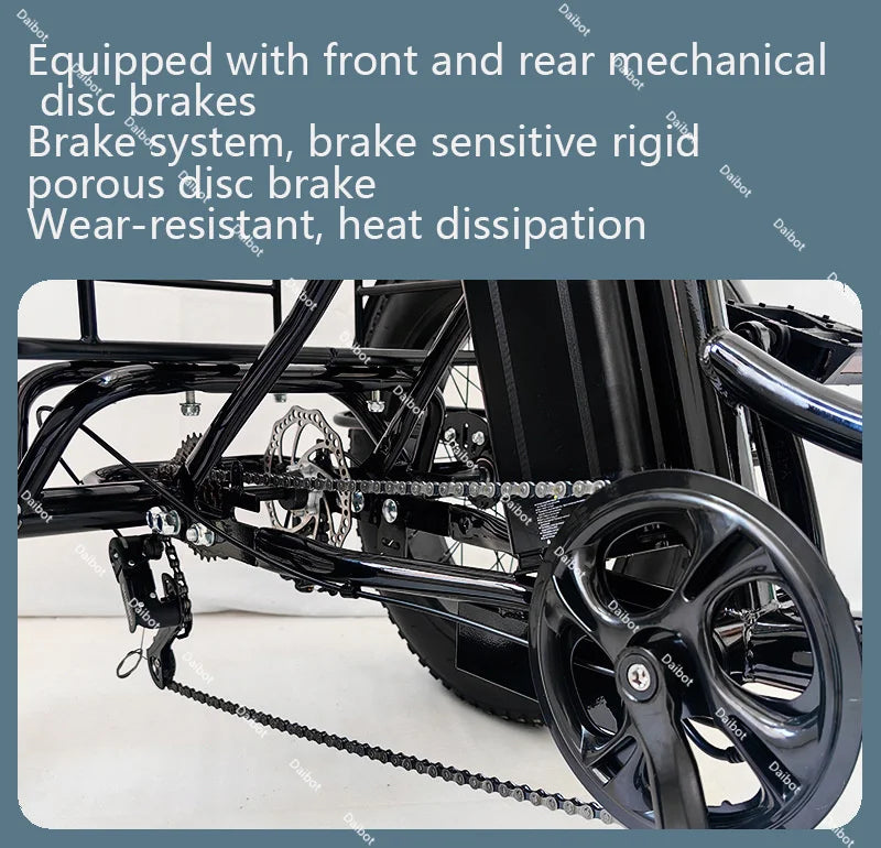 Tricycle Électrique Pliant 3 Roues — Fat Tire 20 pouces  500 W