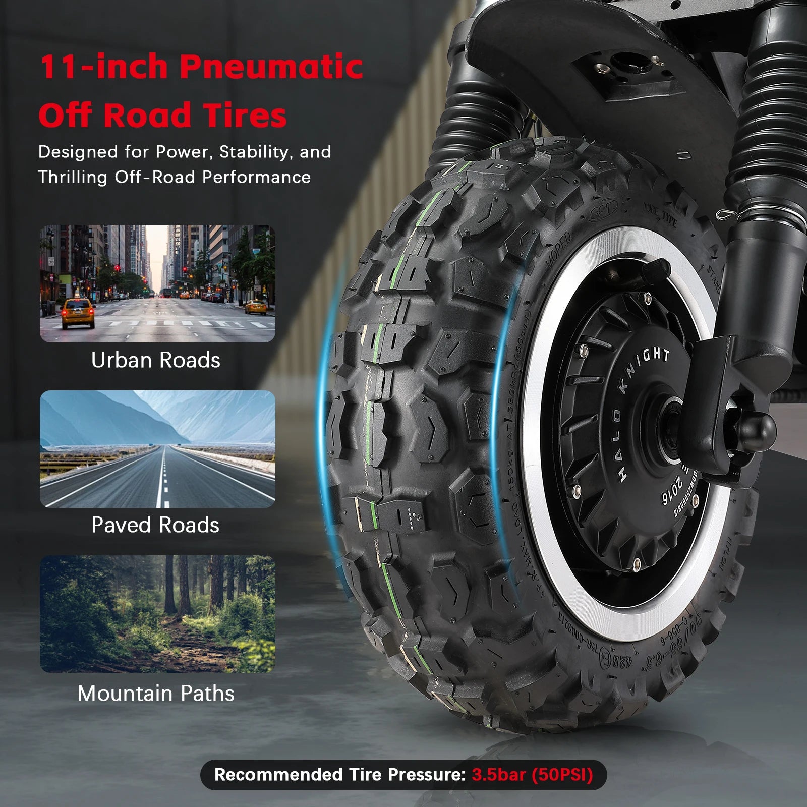 Trottinette Électrique Tout-Terrain Halo Knight T107Pro  6000W