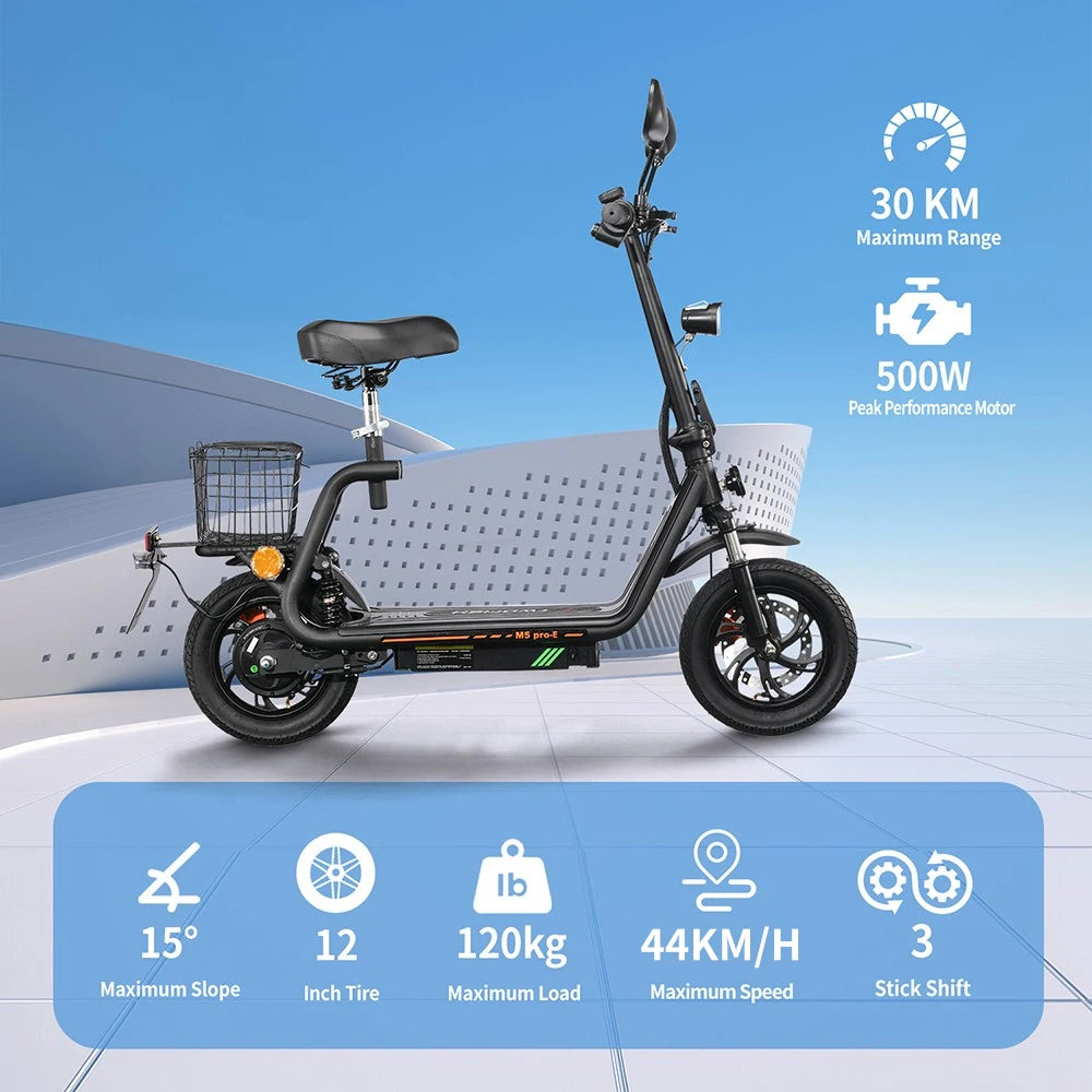 Trottinette électrique IWAFO M5 Pro 12"  500W | 48V 13Ah